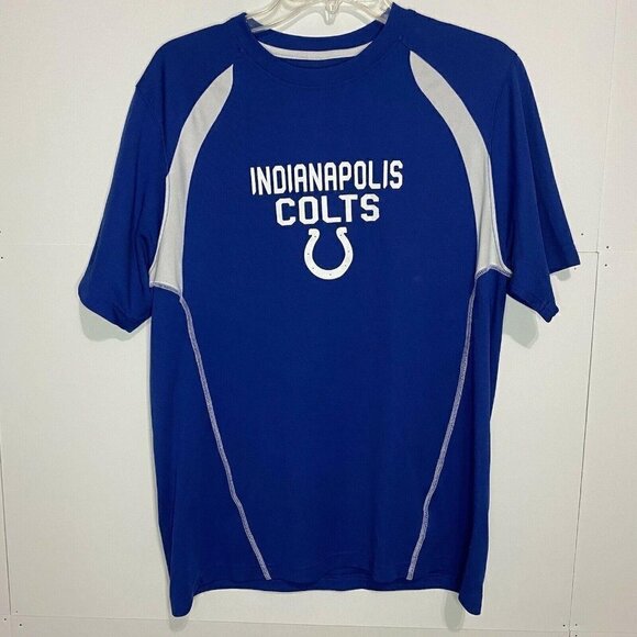 NFL Indianapolis Colts T-Shirt Men’s Size Medium Shirt Sleeve Blue - Picture 1 of 7